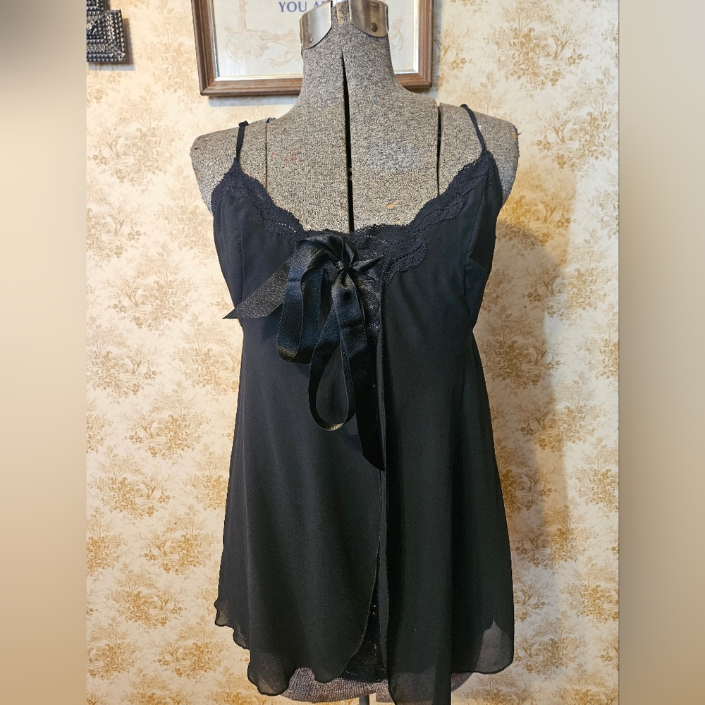 Y2k Victoria's Secret Small VINTAGE black nighty